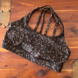 Lululemon wild camo sports bra